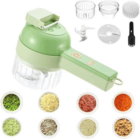 4 in 1 Portable Electric Vegetable Cutter Set🔪🔪🔪