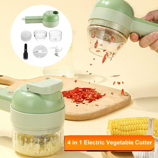 4 in 1 Portable Electric Vegetable Cutter Set🔪🔪🔪
