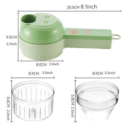 4 in 1 Portable Electric Vegetable Cutter Set🔪🔪🔪