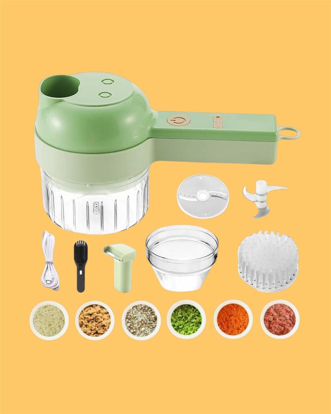 4 in 1 Portable Electric Vegetable Cutter Set🔪🔪🔪