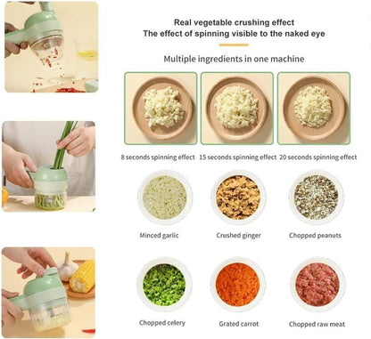 4 in 1 Portable Electric Vegetable Cutter Set🔪🔪🔪