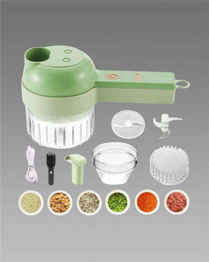 4 in 1 Portable Electric Vegetable Cutter Set🔪🔪🔪